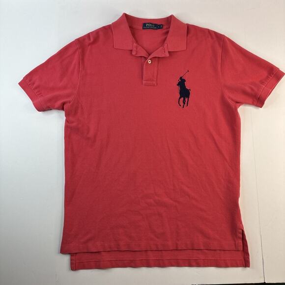 Ralph Lauren Other - Ralph Lauren Polo Shirt Mens 2XL Pink Slim Fit Big Pony Short Sleeve *